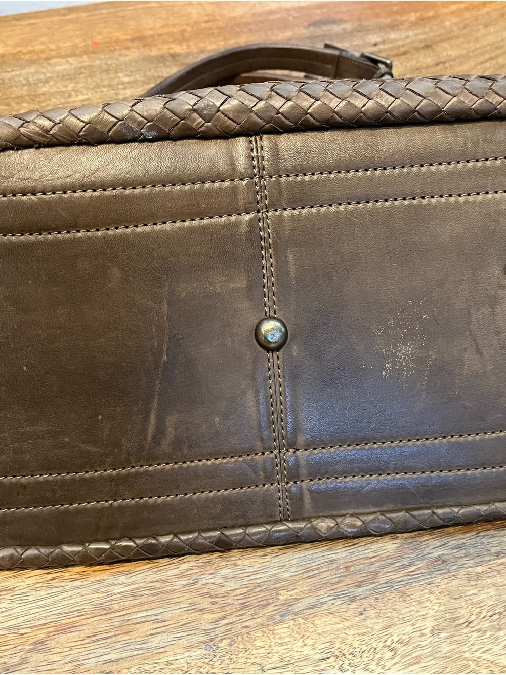 Valentina Woven Shoulder Bag - Brown - Picture 14 of 16